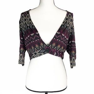 Perceptions NY cropped one button cardigan